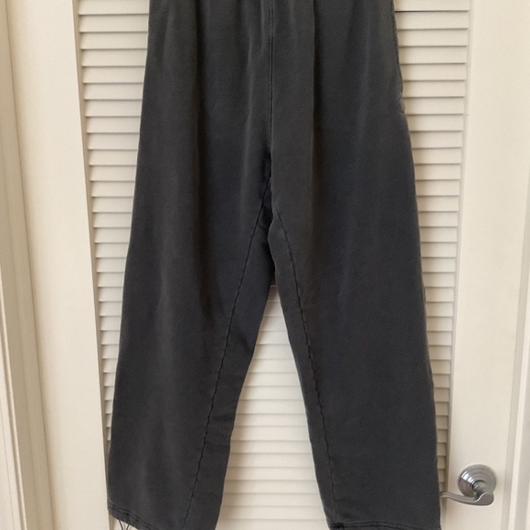 Joah Brown Washed Black French Terry Jogger - Picture 3 of 7